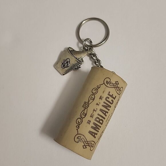 No Brand Accessories - Belle Ambience Wine Cork Keychain